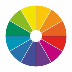 Obraz premium colorful circle template,color wheel,12 pieces.