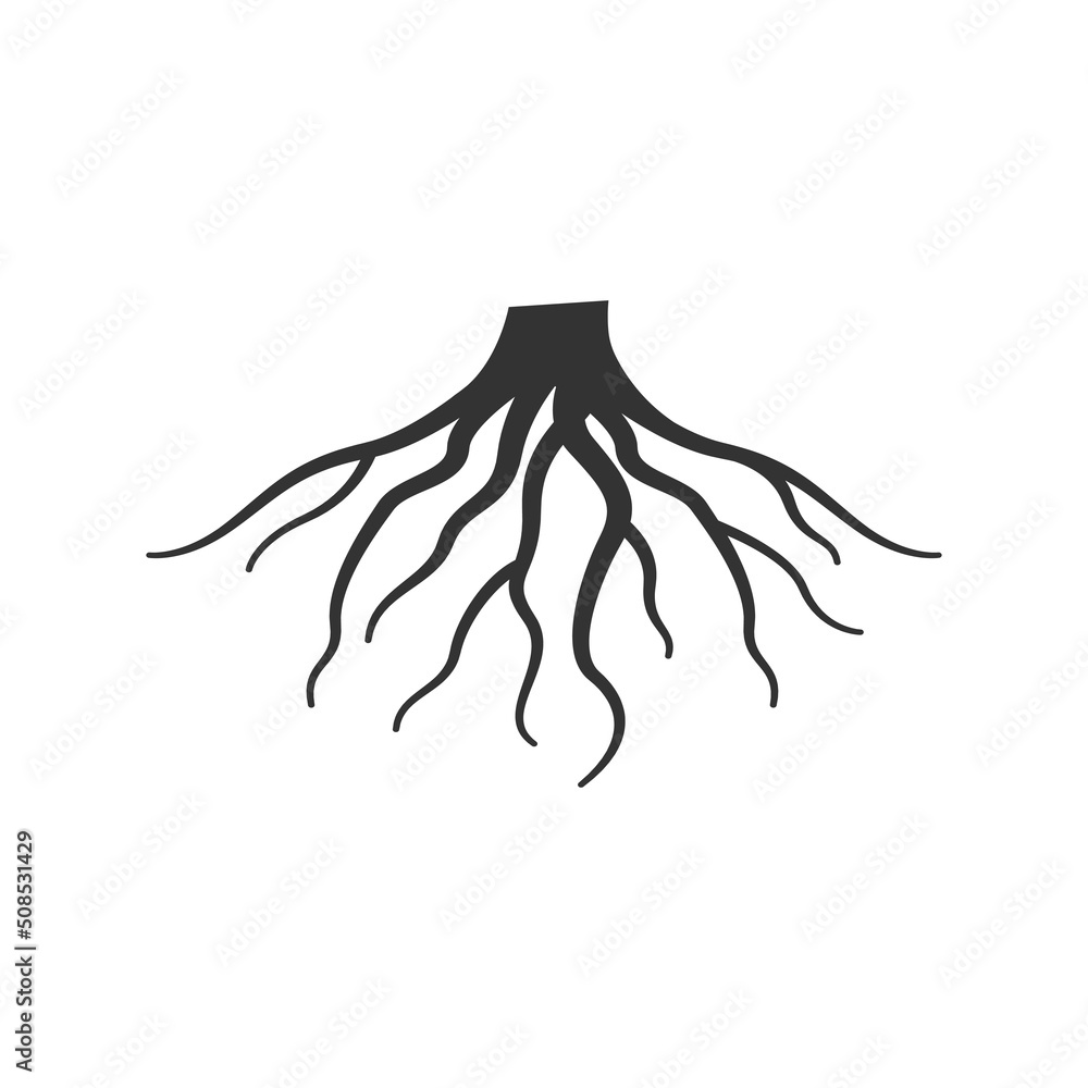 Wall mural root logo icon design vector