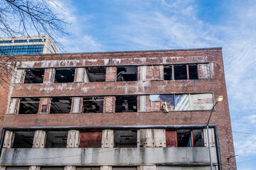 Abandoned Old Brick Building