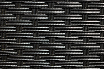 black wicker weave
