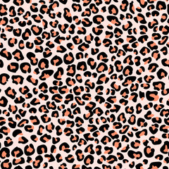 pattern design of leopard animal print vector	
