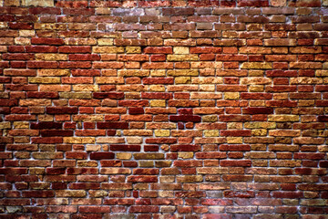 A real, non-cgi red brick wall texture