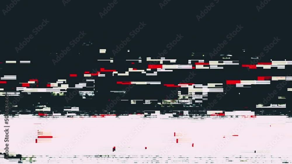 Aufkleber noise flickering screen lines and pixels flowing colorful background