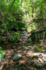 "Matsukaze no Taki", a tiny waterfall in Dojo, Kobe, Hyogo, Japan