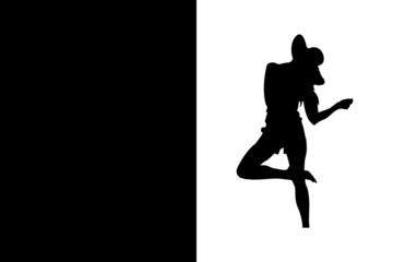 Collage de mujer negro