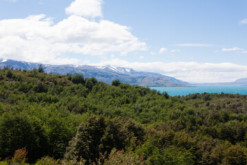 Naklejka premium Torres del Paine National Park landscape, Chile