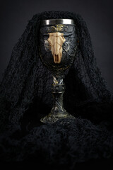 A ritual wiccan goblet used for ceremonies or casting spells