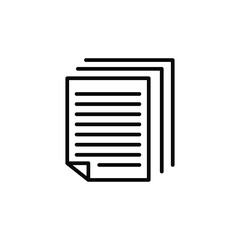 Papers Icon in Line Style