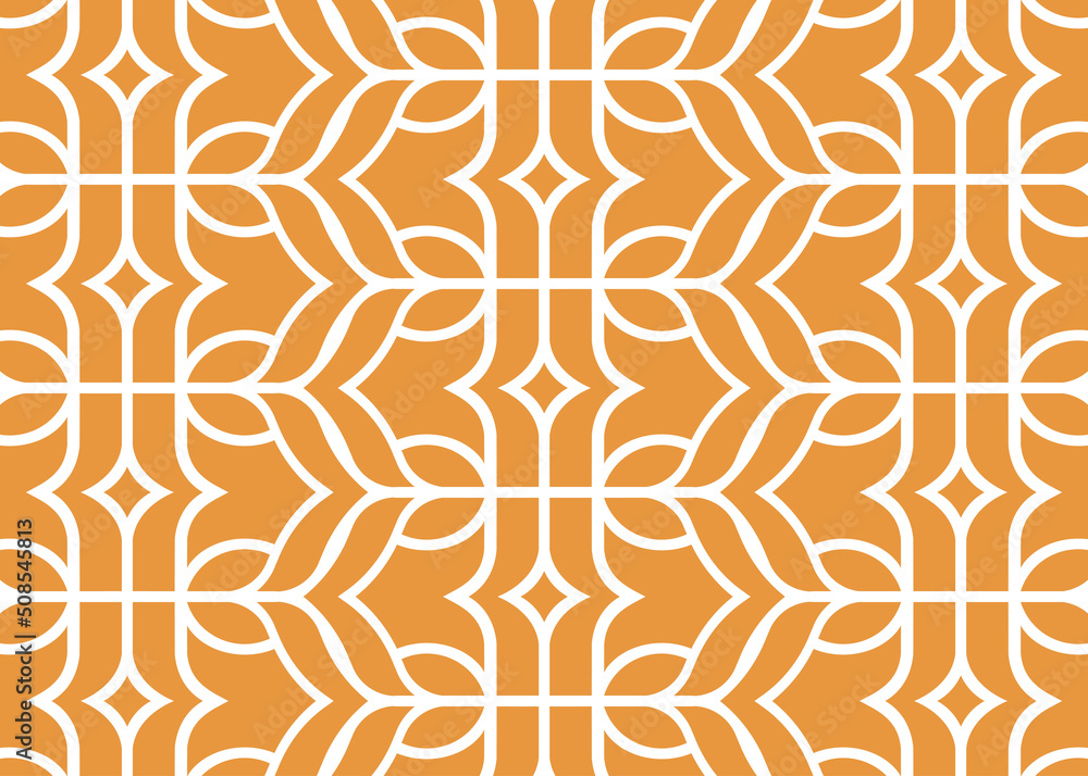 Aufkleber the abstract seamless leaves pattern design. minimal geometric pattern with elements. new design, 20