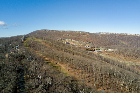 Blue Ridge Mountains Blue Sky Sunny Virginia Ski Slope Snow