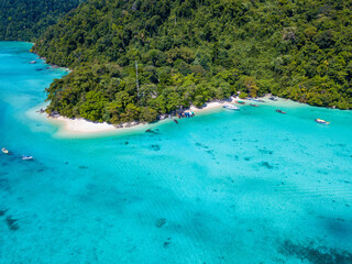 aerial view of Surin island Phang-nag