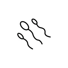 Sperm Icon in Line Style