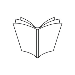 Book line icon design isolated on white background