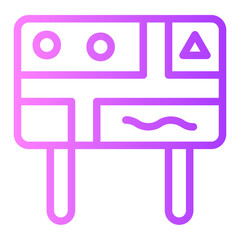 city map gradient icon