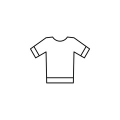 Shirt, Fashion, Polo, Clothes Thin Line Icon Vector Illustration Logo Template. Suitable For Many Purposes.