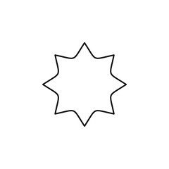 Stars, Night Thin Line Icon Vector Illustration Logo Template. Suitable For Many Purposes.