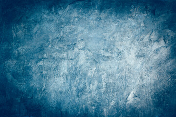 Background texture old of a dark blue concrete wall, With Copy Space to design the interior texture for display products.