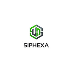 sh hexa - logo template