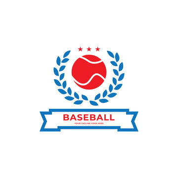Baseball ball on white background Vector illustration.