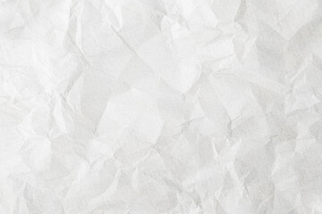 White paper sheet texture background with crumpled wrinkled and rough pattern