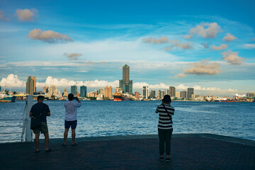 KAOHSIUNG, TAIWAN, 31 MAY 2022: Southern located in Taiwan, is a port city, has developed rapidly...
