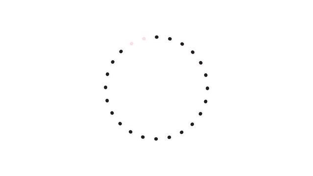 Loading icon animation on White Background with Luma Matte Channel.