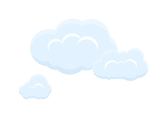 cloud vector isolated on white background ep210