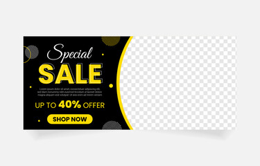 sale promotion banner design