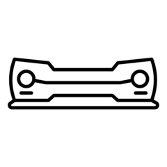 car bumper icon on transparent background
