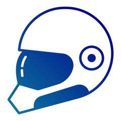 Obraz premium sporty helmet icon on transparent background