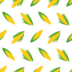 Fresh corn vector seamless pattern background for food and harvest design.
- 508564445