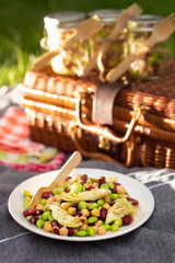 Mixed Bean Salad Simple Picnic Dish