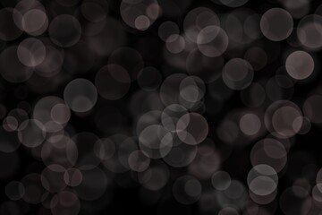Festive black luminous background. Bokeh blur background.