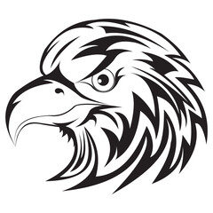 eagle head vector illustration