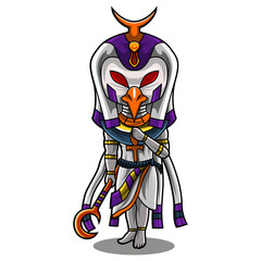 Horus chibi mascot logo design