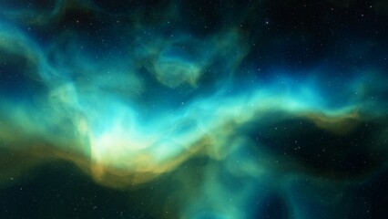 Universe filled with stars, nebula and galaxy