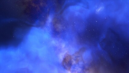 Universe filled with stars, nebula and galaxy