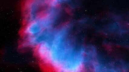 Fototapeta premium Universe filled with stars, nebula and galaxy