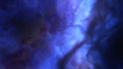 Universe filled with stars, nebula and galaxy