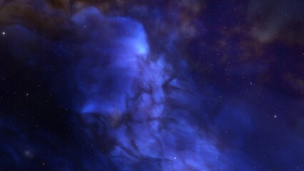 Fototapeta premium Universe filled with stars, nebula and galaxy