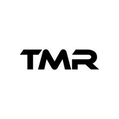 TMR letter logo design with white background in illustrator, vector logo modern alphabet font overlap style. calligraphy designs for logo, Poster, Invitation, etc.