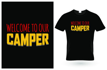 Camping t-shirt design