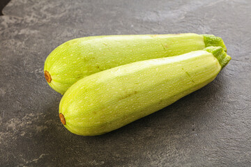 Two Young zucchini for cooking