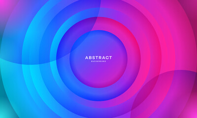 abstract circle papercut design background with overlap layer, 3D circle papercut background Vector