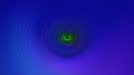 blue and green circular waves abstract background