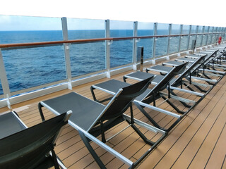 Luxury Cruise Ship Deck at day