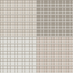 Texture for fabrics. Vector with a beige checkered plaid. The pattern is simple and interior. Minimal pattern for pillows, cups, wallpapers, cups, fabrics.