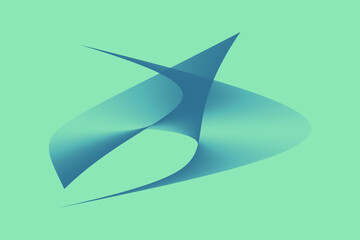 abstract origami bird