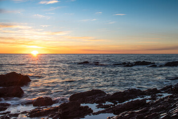 Fototapeta na wymiar sunset on the coast near Adelaide 