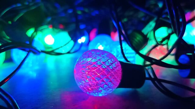 colorful disco ball on the stage
